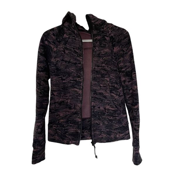 Lululemon Scuba Hoodie IV Full Zip in Rip Wave Purple Thunder Black Sz 4 - Picture 8 of 12